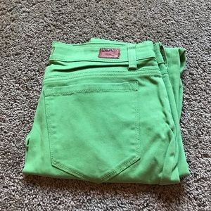 Green BDG Grazer Mid Rise stretch skinny jean